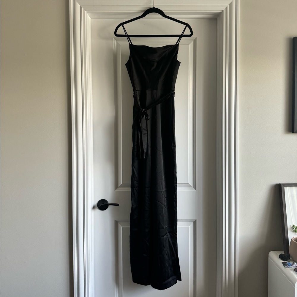 NWT H&M BLACK SPAGHETTI STRAP JUMPSUIT